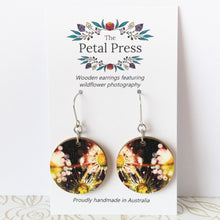 Load image into Gallery viewer, Bridal Rainbow Sundew Earrings / Circle Hooks [PPEC1002]
