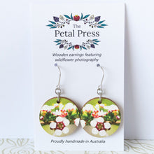 Load image into Gallery viewer, Geraldton Wax Earrings / Circle Hooks [PPEC1024]
