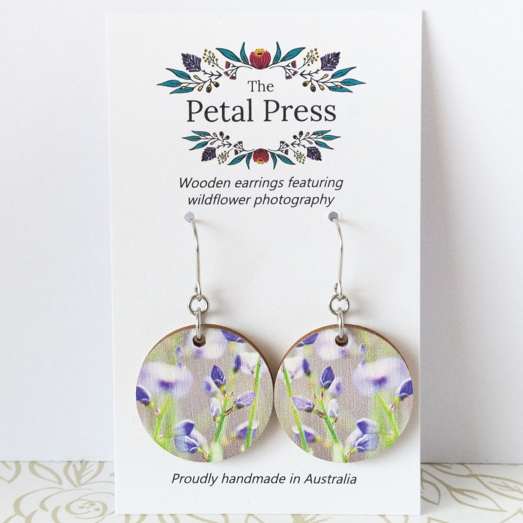 Love Creeper Earrings / Circle Hooks [PPEC1044]