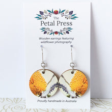 Load image into Gallery viewer, Acorn Banksia Earrings / Circle Hooks [PPEC1056]
