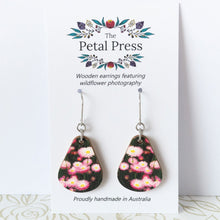 Load image into Gallery viewer, Pink Everlastings Earrings / Pear Hooks [PPEP1026]
