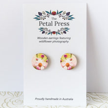 Load image into Gallery viewer, Geraldton Wax Earrings / Circle Studs [PPES1005]
