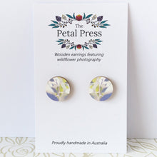Load image into Gallery viewer, Eucalyptus Leaves Earrings / Circle Studs [PPES1057]
