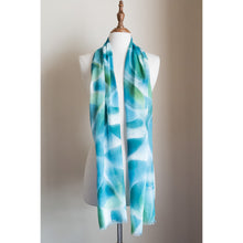 Load image into Gallery viewer, Silk modal scarf - blue Tallerack [PPSL1019]
