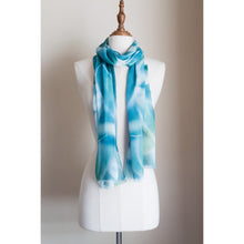 Load image into Gallery viewer, Silk modal scarf - blue Tallerack [PPSL1019]
