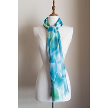 Load image into Gallery viewer, Silk modal scarf - blue Tallerack [PPSL1019]
