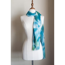Load image into Gallery viewer, Silk modal scarf - blue Tallerack [PPSL1019]
