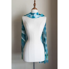 Load image into Gallery viewer, Silk modal scarf - blue Tallerack [PPSL1019]
