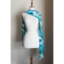 Load image into Gallery viewer, Silk modal scarf - blue Tallerack [PPSL1019]
